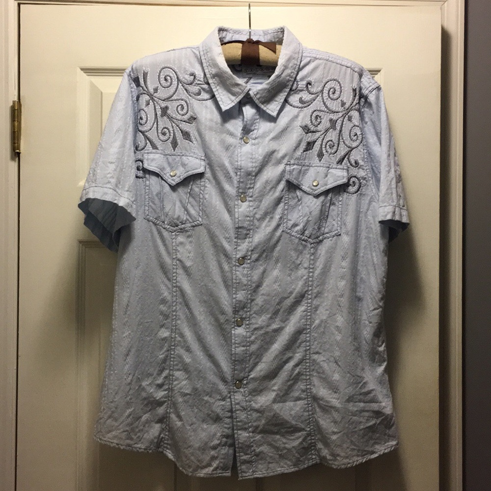 Men’s short sleeve button up shirt XXL